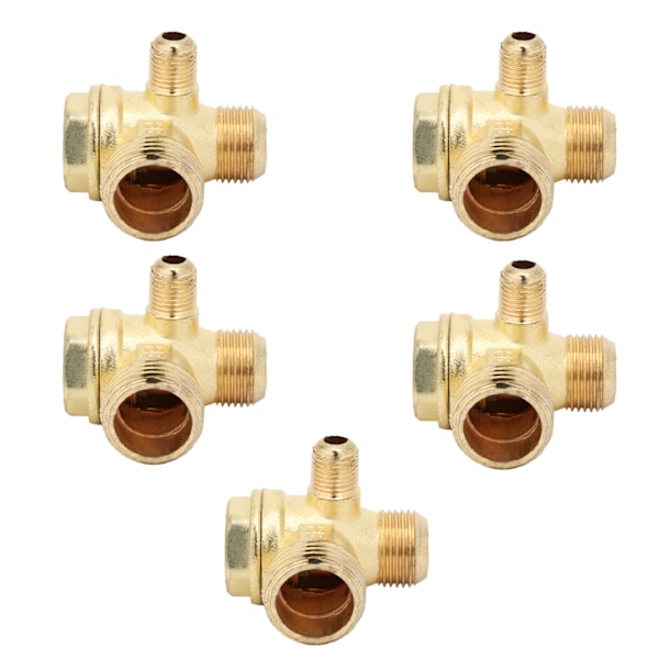 5 stk. Sink Legering 1-veis Luftkompressor Tilbakeslagsventil 1/2x3/8x10 for Små Pumpe Tilbehør