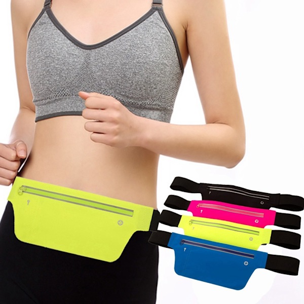 Running bag for women and men Reflective running bag orange