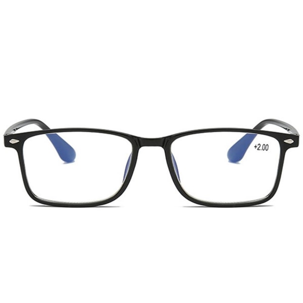 Snygga och bekväma läsglasögon med anti-blått ljus (+1,0 - +4,0) Svart 1.5