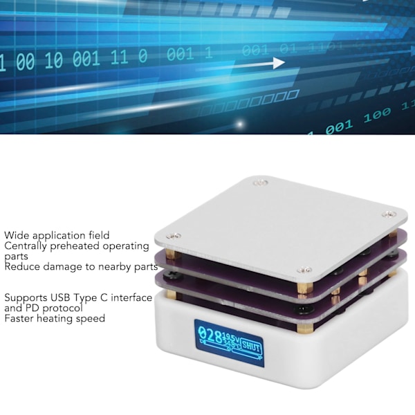 Mini Smart Termostat 20V Varme Loddeplate Sveiser for DIY Reparasjon og Laboratoriebruk
