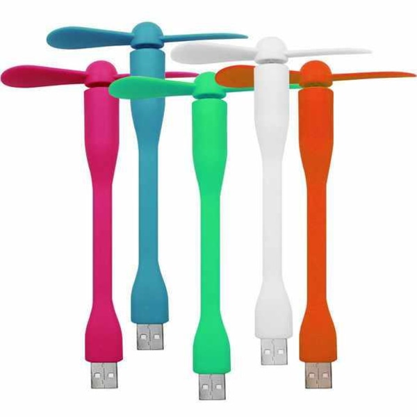 Mini USB tuuletin - Eri värejä Vit