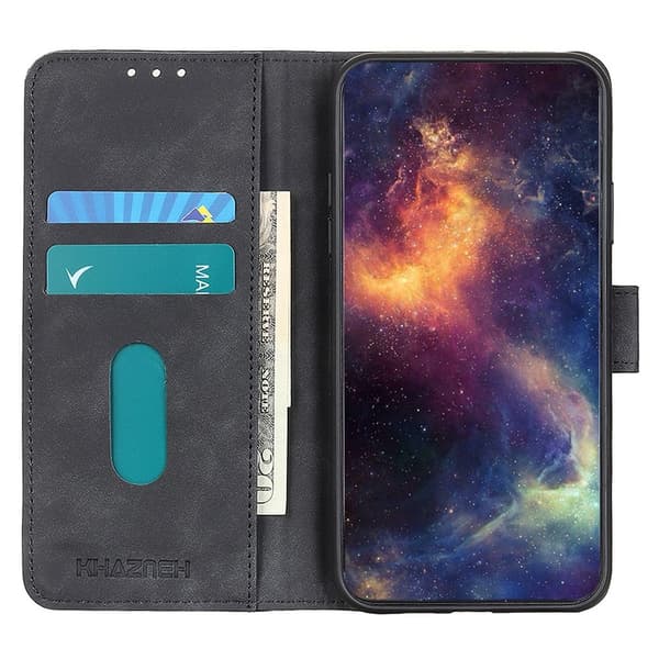 【YD】KHAZNEH Galaxy A34 5G Etui Retro Læder Sort 70