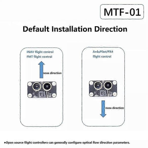 MTF 01 Optisk Sensormodul PMW3901 Optisk Flowsensor UAV Positionering 8M Laser Afstandsmåling Integreret enkel