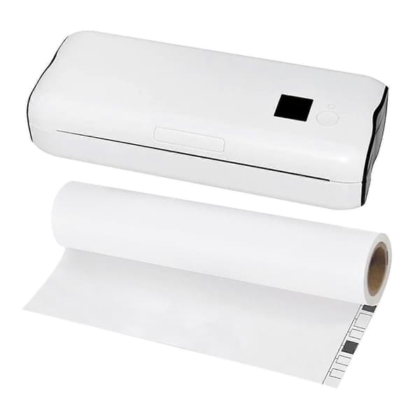 【BQ】Mini blekkfri A4-skriver for husholdning, multifunksjonell mobilskriver for bildejournal (kun papir 50 stk) `xy