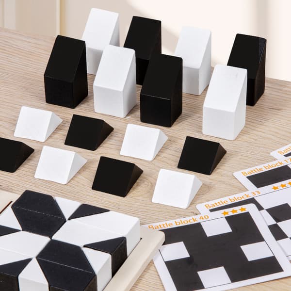 【YD】Hidden Block Puzzle - Spatial Thinking Game for Kids - Interactive Family Board Game for Imagination Development