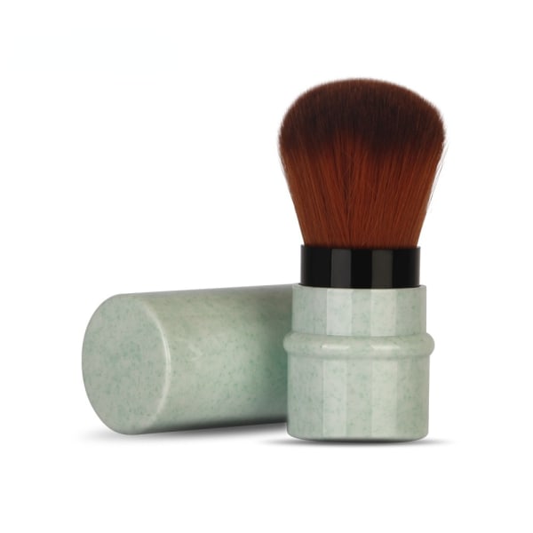 Mini Retractable Foundation Makeup Brush Justerbar Green