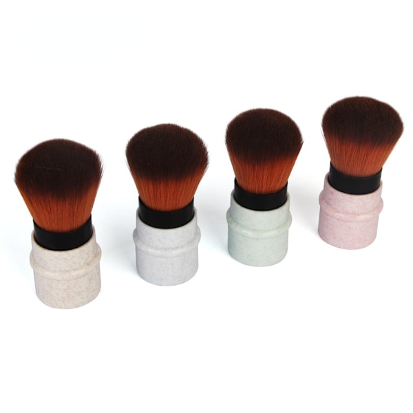 Mini Retractable Foundation Makeup Brush Justerbar Green