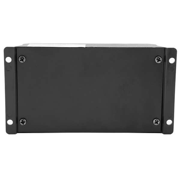 12V 24V Dobbel USB Solcellepanel Laderegulator Regulator LCD-skjerm 10A - Svart/Gul