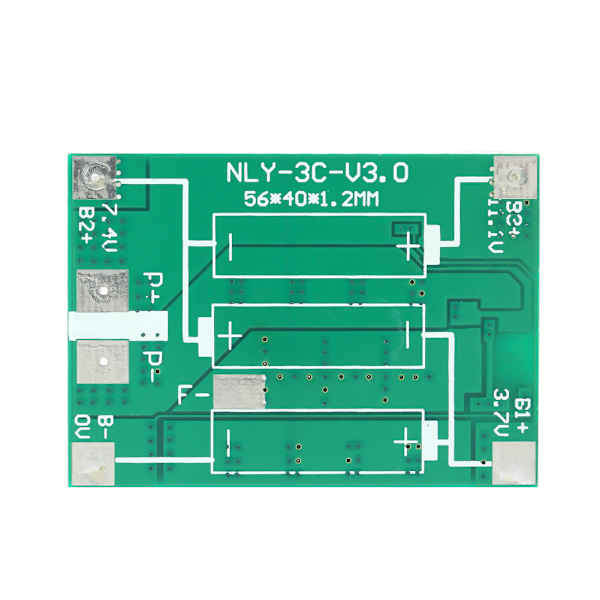 12V 20A litiumbatteriskyddskort med precision BMS PCB - 3S-konfiguration