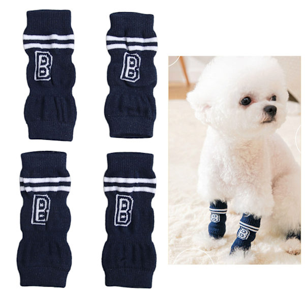 4-pak Trendy Monogram Hund Albuebeskyttere – Led- og Støvbeskyttelse til Dit Kæledyr