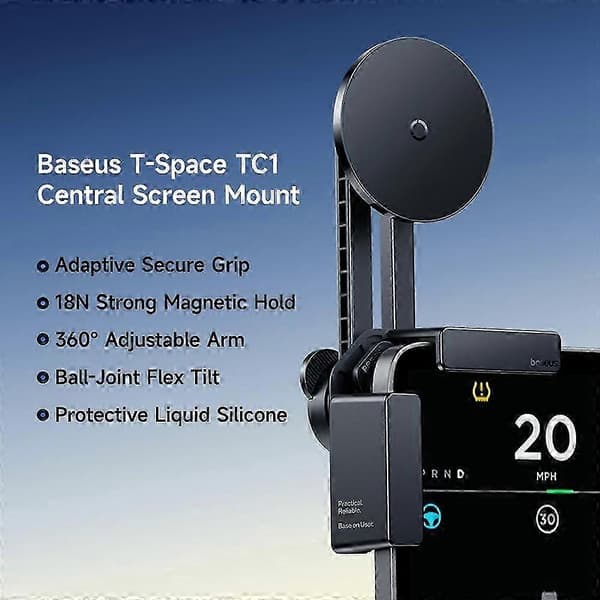BASEUS T-Space TC1 Bilmontering för centralskärm 360 graders roterande magnetfäste för iPhone 12 och A