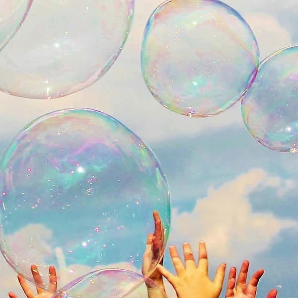 【BQ】10 st blås plastbubblor leksaker stora bubbelballonger