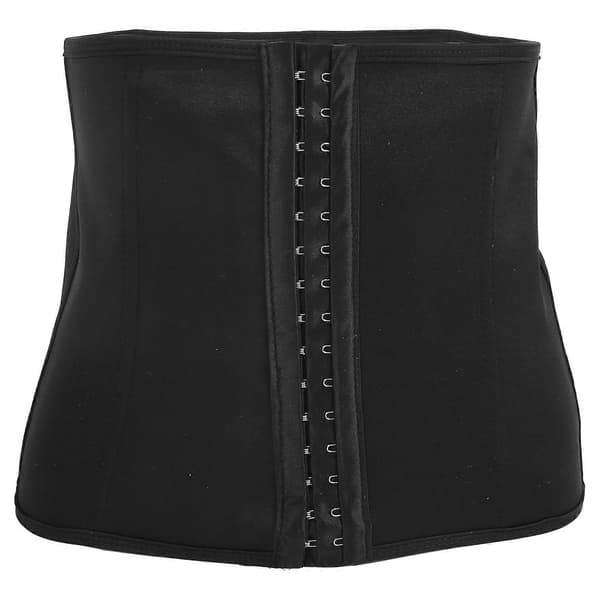 Justerbar kroppsformer elastisk magebelte trimmer kvinner yoga midjetrener slankekorsett L