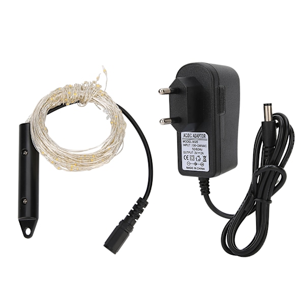 2M 200 LED Flexibla Koppartrådsljussträngar för Jul, Festligheter & Heminredning - Varmvit, EU 100-240V