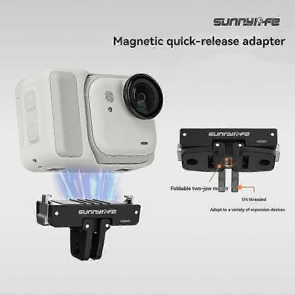 Magnetisk adapter til GO Ultra magnetisk quick release baseforlængerbeslag til Go Ultra tilbehørstop