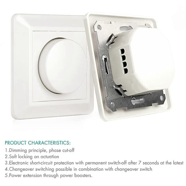 【YD】LED Dimmer, 220-240V 5-200W Smart Knob, Switch and Dimmer