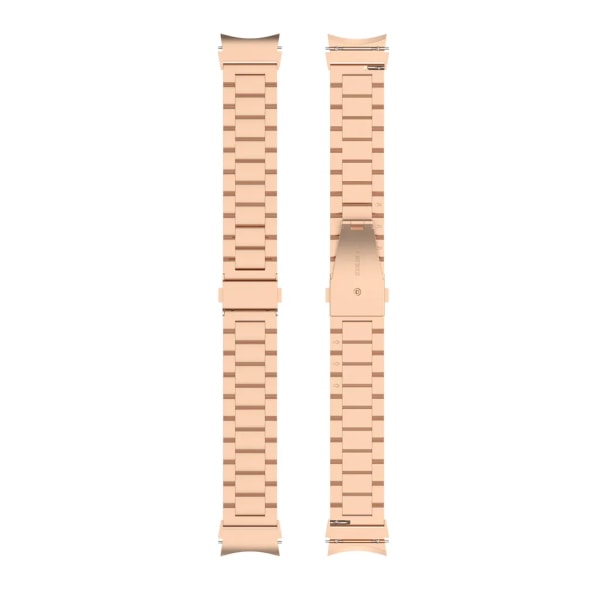 Rustfritt stål med tre perler klokke for Samsung Galaxy Watch 4 Samsung Watch 4 Classic reservedeler (rosa) guld