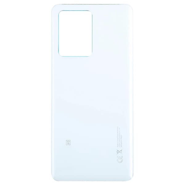 (Ny) Til Xiaomi Redmi Note 12 Pro+ Batteribagcover i glasmateriale White