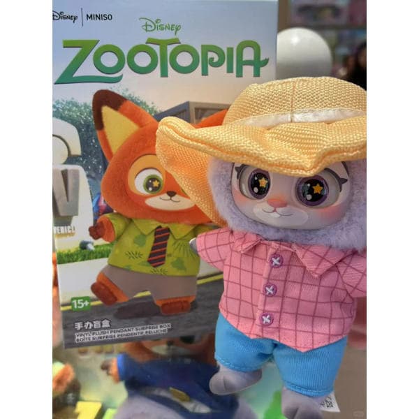 【YD】Plush Doll Keychain Zootopia Soft Toy Rabbit Judy Fox Nick Blind Box A4 A4