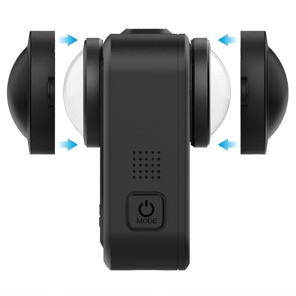 (Ny) Silikon Dobbelt Linsedeksel For GoPro MAX2 Dobbelt Linsedeksel Not Specified
