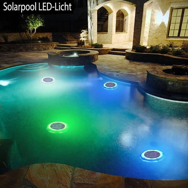 【YD】Flydende solcellepoollampe, solcellelampe til swimmingpool