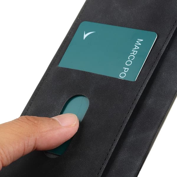 【YD】KHAZNEH Galaxy A34 5G Etui Retro Læder Sort 70
