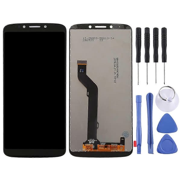TFT LCD-skjerm for Motorola Moto E5 Plus med digitizer komplett montering Black