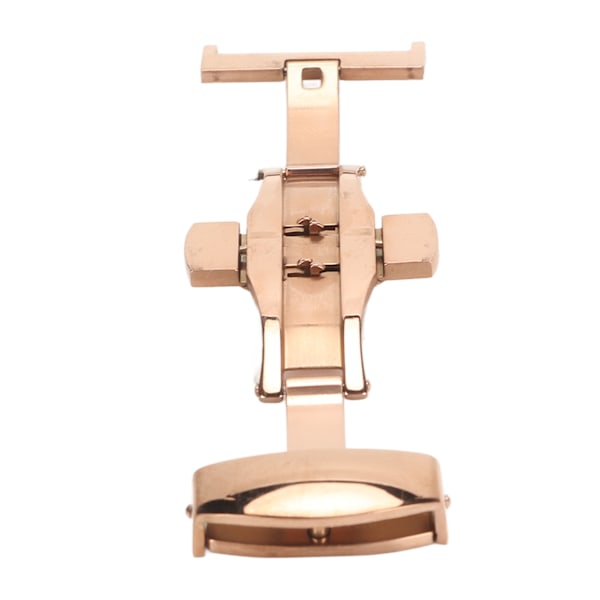 Urrem i rustfrit stål med sommerfuglelås, udskiftning, universal sommerfuglelås i rosaguld 20 mm / 0,79 tommer