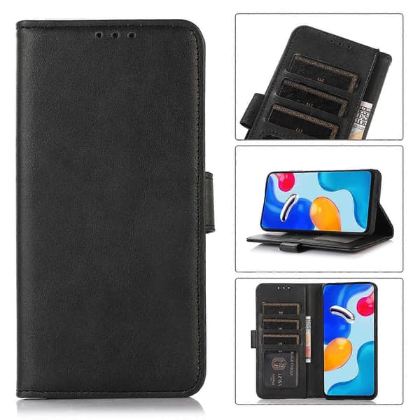 (Ny) Til Nokia C22 4G Telefoncover i Læder med Ko-tekstur Blue