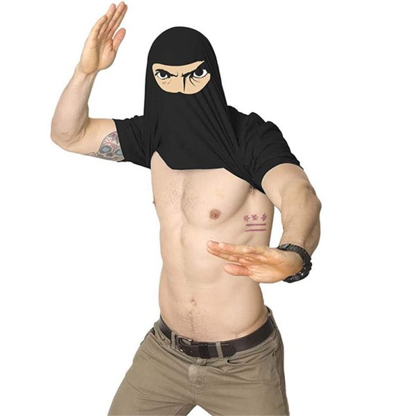 Menn Gave - Spør meg om My Ninja Disguise T-skjorte kortermet black 3XL
