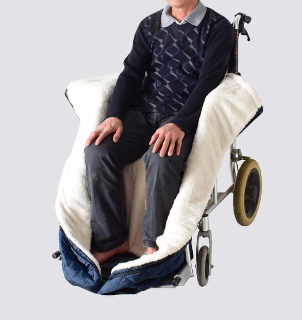 【YD】Let kørestolsfleece tæppe, tykt kørestolsfleece tæppe tilbehør, effektiv modstand mod kold vind