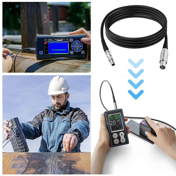 【BQ】FFA 1S 1 C9 til FFA 00S 00 C5 Forbindelse RG174 Kabel til Ultralydsfejldetektor Stikledning Ter Black