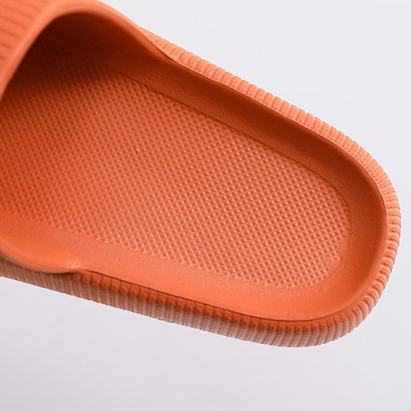 Lätta tofflor Comfort Casual tofflor med öppen tå plattform strandsandaler Orange 34-35