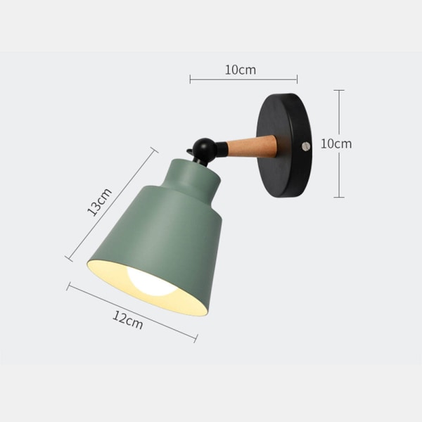 Skandinaaviseen tyyliin sisävalaistukseen tarkoitettu seinävalaisin Army green - without light source