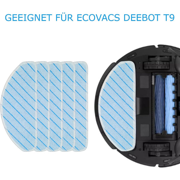Pakke med 6 erstatningsservietter for Ecovacs Deebot T9+ og T9 Aivi