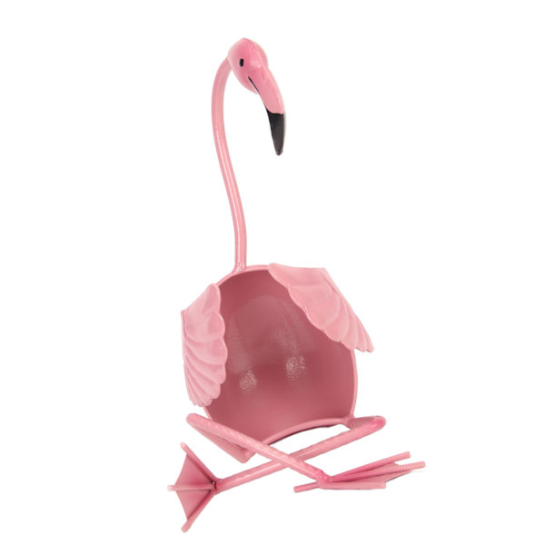 Flamingon Viiniteline - Rautainen Viinipidike Baaritiskiin, Keittiöön tai Ruokapöydän Koristeeksi