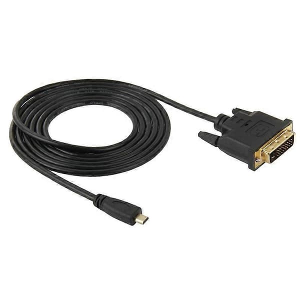 (Uusi) 1,8 m Micro HDMI (tyyppi-D) uros-DVI 24+1-nastainen urossovitinkaapeli Not Specified