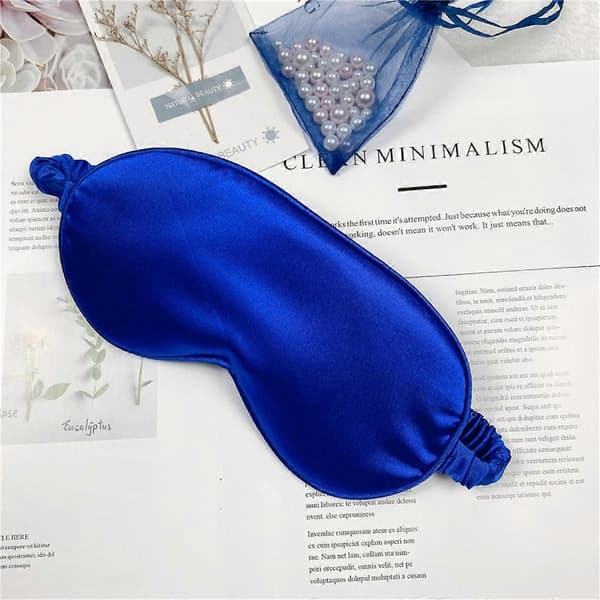 Silkkisilmämaski, kaksipuolinen mulperisilkkinen pimennyssilmämaski
