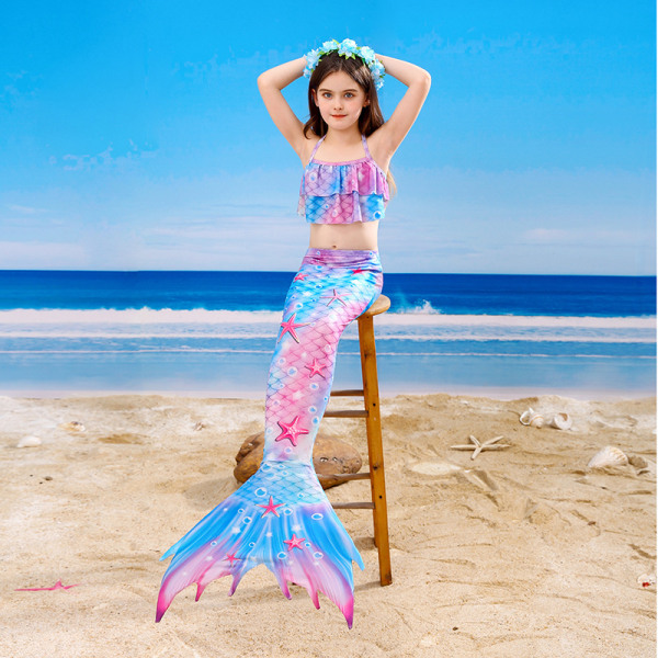 arns Mermaid Tail dress Jenter dress økser dress B 110