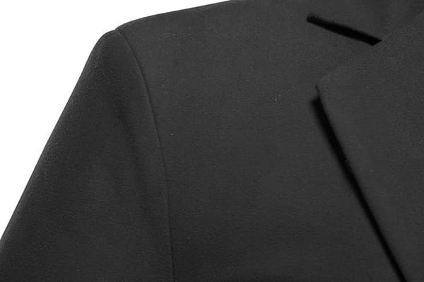 Herreblazer med to knapper, smal pasform Black Black 2XL