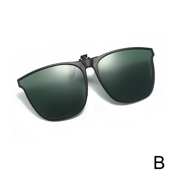 Polariserede Clip On Flip Up-solbriller over recept og Readi green One-size