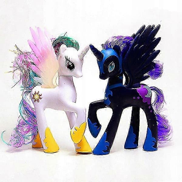 Velegnet til My Little Pony Sæt Luna Celestia multicolor