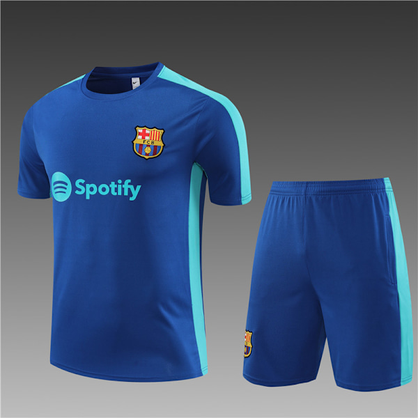 2324 Barcelona Manchester United Espanja Algeria pelipaita setti sopii aikuisille ja lapsille blue XXL