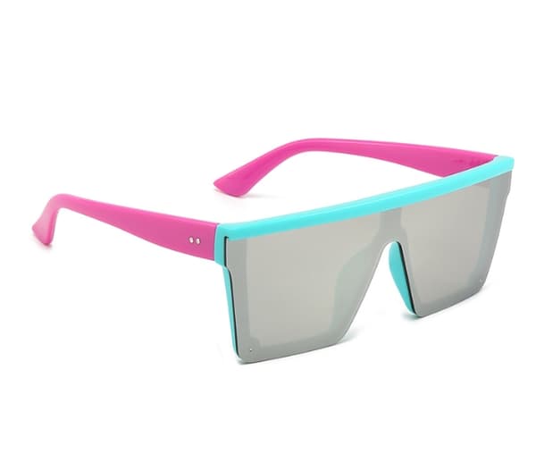 【YD】Large Square Green Frame Sunglasses 1 pc