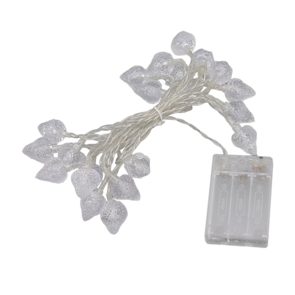 20 LED Utomhus Jordgubbsformade Fairy String Lights - Batteridrivna Juldekorationer för Hem och Rum