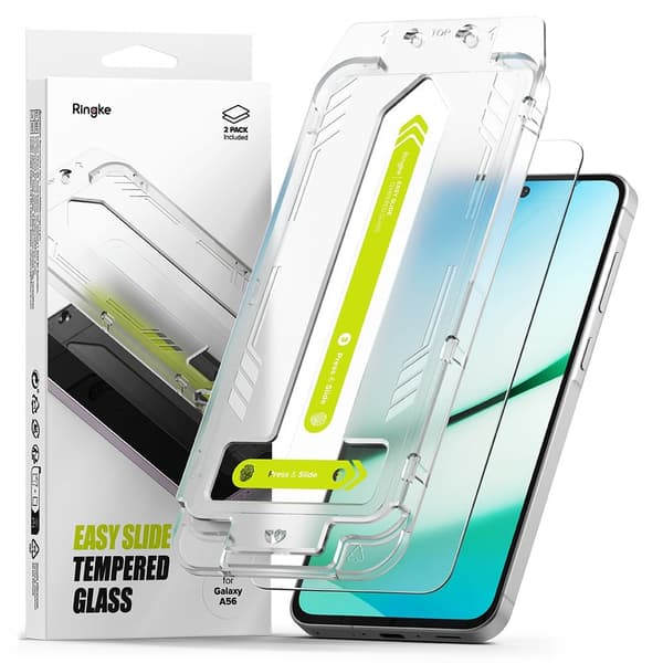 【YD】Ringke Galaxy A56 5G 2-PACK Näytönsuoja Easy Slide 100