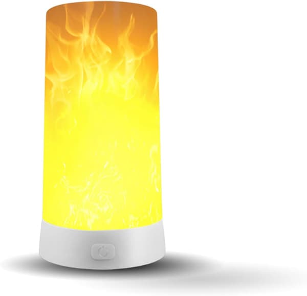 【YD】LED flame lamp, USB rechargeable flame night light, waterproof