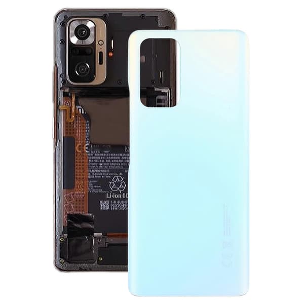 KOMPATIBELt Batteribagcover til Xiaomi Redmi Note 10 Pro Max White