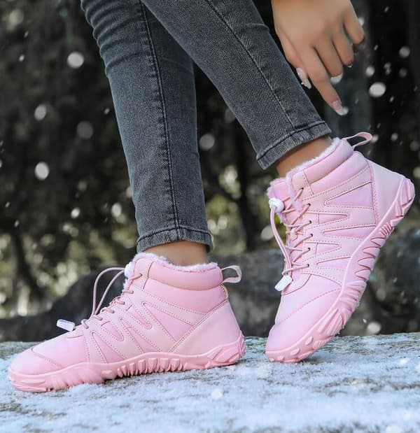 Vinterstøvler til kvinder og mænd - Forede, varme vintersko Pink Pink 46