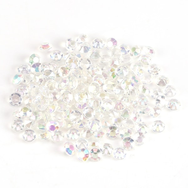 1000 stk/pose 4 mm klare akrylperler Vasefyll Bryllup Fest Dekor DIY Tilbehør Blandede Farger